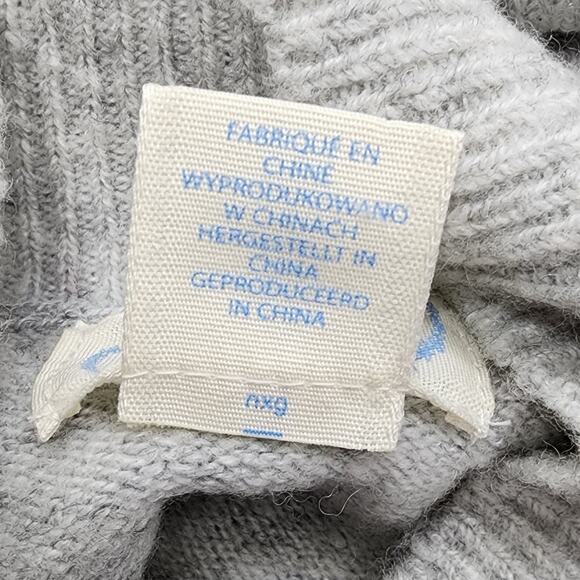 The Prairie by Rachel Ashwell Sweater Dress Womens S Gray Wool Blend Mock Neck - Picture 5 of 12